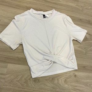 H&M White crop top